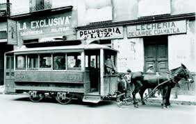 Tranvía con tracción animal