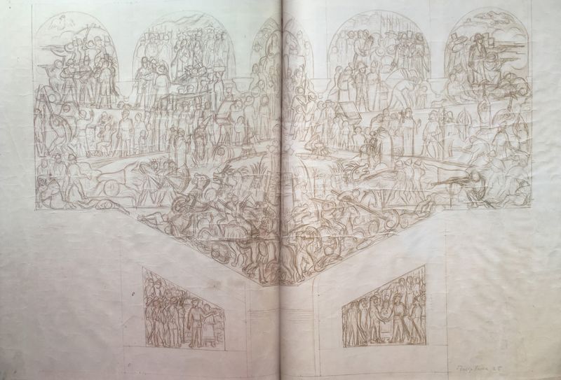 Archivo:Boceto de escalinata principal.jpg